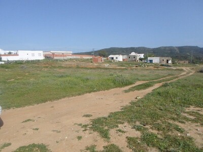 terrain dans la compagne de hammamet sur une route principale