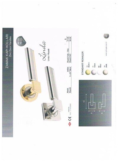 wholesale doors in ZAMAK handles imported from Turkey