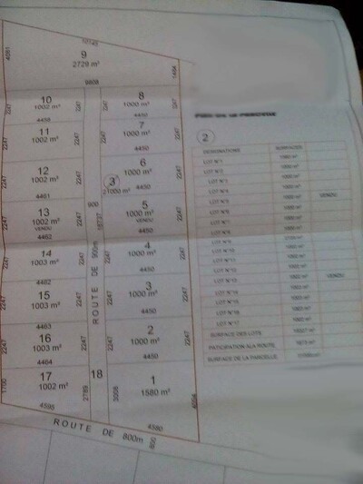 Subdivision AMIRA Hammamet South field Ref 626