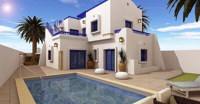 Luxury villa with pool and 300 m from the sea