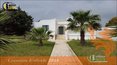 Villa Pied dans l’eau plage Kerkouane kélibia