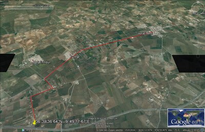 Terrain agricole superficie 17550 à borj amri