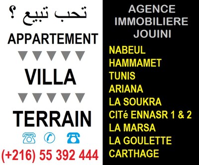 Terrain 430 zone touristique sidi mahrsi nabeul