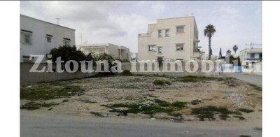 à vendre un terrain de 536 à la marsa 3587VT