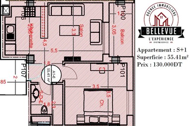 apartment S + 1 for sale ref B V 1 4