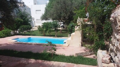 Ground floor with pool has hamammet city