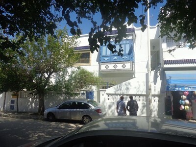 a large villa in downtown ay