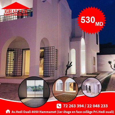 belle villa neuve avec piscine à Hammamet zone craxi