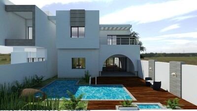 moderne villa avec piscine à Hammamet y