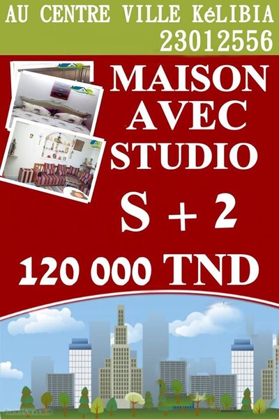 maison à kélibia 120 milles