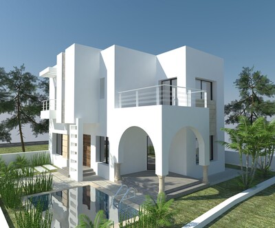 trés belle villa style moderne à Hammamet y