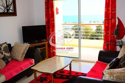 appartement vue sur mer et pied dans l'eau mahdia pour location