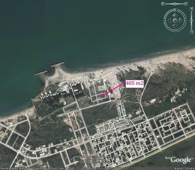 Land with panoramic views feet in the water