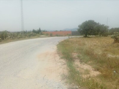 a vendre un terrain a 1000 m a borj hfyth