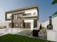 a charming modern style villa being finished