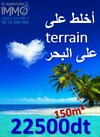 belle offre terrain au bord de mer