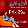 A vendre à 29 MD un lot de terrain de 200 m² à Hammamet Sud