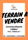 Réf 3304 : lot de 1200 m² à la Corniche Bizerte