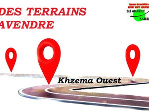 Des Terrains 260m²286m²305m²342m² Khzema Ouest