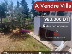 Vente Villa Ariana Superieur