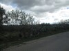 Terrain 800m sur la route goudronné