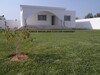 Villa stroke garden with grass in the yard of hamt